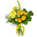 Yellow bouquet of roses and chrysanthemum. Rostov-on-Don